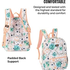 Dickies Backpack Classic Logo Water Resistant Casual Daypack for Travel Fits 15.6 Inch Notebook (Cactus Rose)