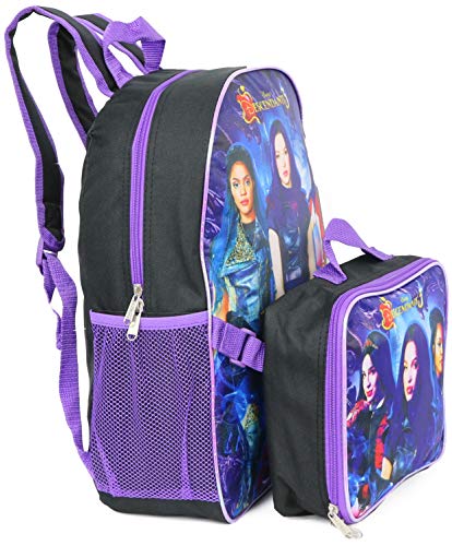 Descendants Girl's 16" Backpack W/Detachable Lunch Box