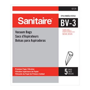 sanitaire bv-3 premium paper bag (backpack vac bag), pack of 5, 62135, x-large