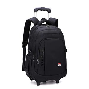 elementary trolley backpack senior high school rolling carry-on luggage bookbag with wheels for teens