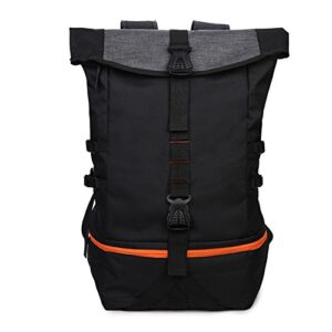 gym backpack with shoe compartment, large luggage travel bag fashion school rucksack hiking backpack