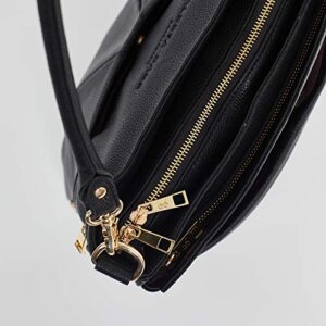 Alesya Bags Maribelle Travel Laptop Bag (Black with Gold Hardware)