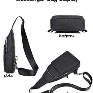 FSD.WG sling Backpack for Men Chest Bag Crossbody Shoulder Bags Travel Bag Purse for Men with Water Resistant