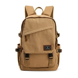 xincada canvas backpack for men laptop backpack 15.6 inch vintage college school backpacks travel rucksack casual daypack