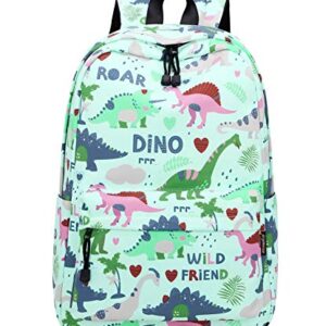 Acmebon Fashion Roomy Cute Backpacks for Teen Girl Children Lightweight School Bookbag Dinosaur