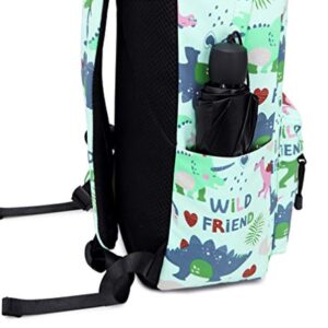 Acmebon Fashion Roomy Cute Backpacks for Teen Girl Children Lightweight School Bookbag Dinosaur