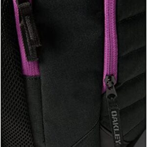 Oakley Men's 25L Enduro 4.0 25L Black/Purple Backpack for Hiking Backpacking Camping + BUNDLE with Designer iWear Water Bottle with Carabiner
