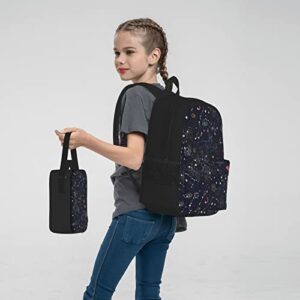 Constellation Star Clusters Galaxies Boys Girls School Bags Teen Backpacks Set With Lunch Box And Pencil Case