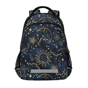 alaza sun moon boho cosmos astrology backpack purse for women men personalized laptop notebook tablet school bag stylish casual daypack, 13 14 15.6 inch