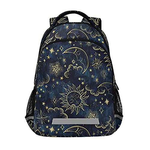 ALAZA Sun Moon Boho Cosmos Astrology Backpack Purse for Women Men Personalized Laptop Notebook Tablet School Bag Stylish Casual Daypack, 13 14 15.6 inch