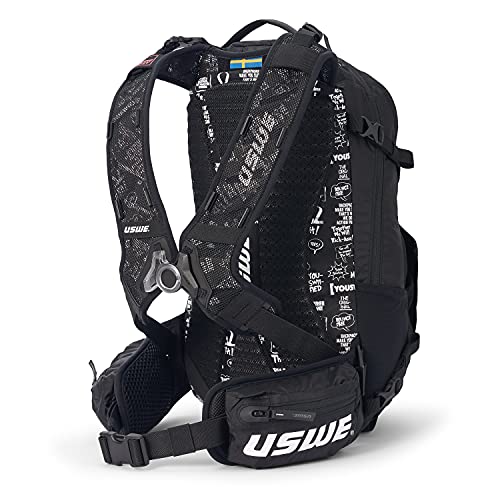 USWE Shred 25L Backpack, a High End Daypack for MTB, E-MTB, Mountain Bike, Black