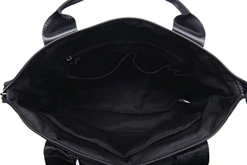 Kah&Kee Convertible Laptop Backpack and Tote Bag Handbag Concealed Strap Computer Compartment Travel School for Women Man (Black)