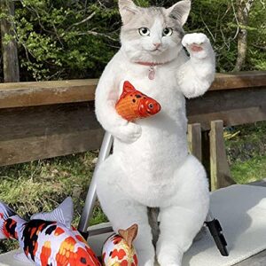 MUGUOY Handmade Simulation Cat Bag This Cat Backpack Look Like A Real Cat,3D Simulation Stuffed Animal Zipper Backpack.