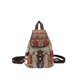 huangguoshu backpacks for women sling backpack casual canvas backpack convertible for girl boho hand-woven exquisite knitting backpack with lots of pockets gift for young adult women