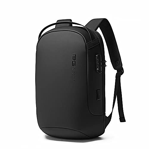 BANGE Travel Laptop Backpack Anti Theft Waterproof Durable Oxford 15.6 Inch Laptop Computer 23L Business Bag 0.85 KG Weight With USB Port For Men Women School College Gifts-Grey, Large (BG-7225)