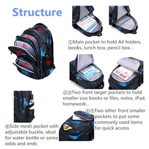 Pink Lattice Primary Middle School Bag Rolling Backpack Elementary Girls Wheeled Bookbag with Six Wheels