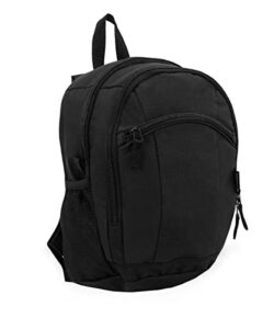 everest deluxe small backpack, black, one size