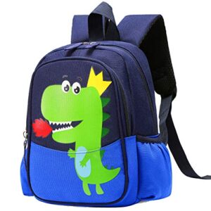 RUI NUO Toddler Backpack Cartoon Dinosaur Animal Book Bag Fit 36 Month Boy Girl Cartoon Preschool Daycare Nursery Lunch Box