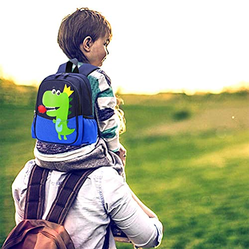 RUI NUO Toddler Backpack Cartoon Dinosaur Animal Book Bag Fit 36 Month Boy Girl Cartoon Preschool Daycare Nursery Lunch Box