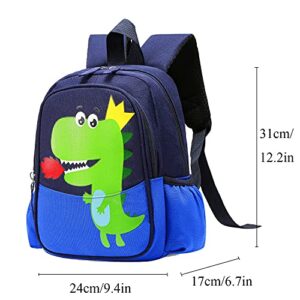 RUI NUO Toddler Backpack Cartoon Dinosaur Animal Book Bag Fit 36 Month Boy Girl Cartoon Preschool Daycare Nursery Lunch Box