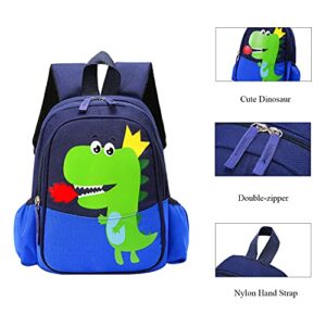 RUI NUO Toddler Backpack Cartoon Dinosaur Animal Book Bag Fit 36 Month Boy Girl Cartoon Preschool Daycare Nursery Lunch Box