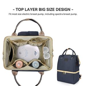 Breast Pump Backpack (Navy Blue)