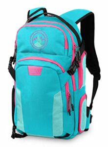 powderhound products backpack cooler- premium heavy duty cooler backpack for outdoors snowboard ski hiking adventure travel camping (turquoise)