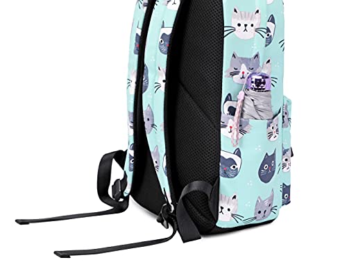 Wadirum Children Cute School Bookbag Lightweight Backpack for Kids Cat