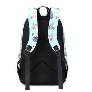 Wadirum Children Cute School Bookbag Lightweight Backpack for Kids Cat