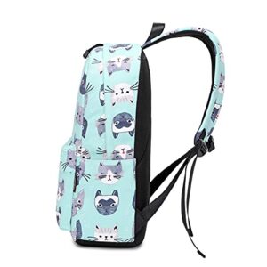 Wadirum Children Cute School Bookbag Lightweight Backpack for Kids Cat