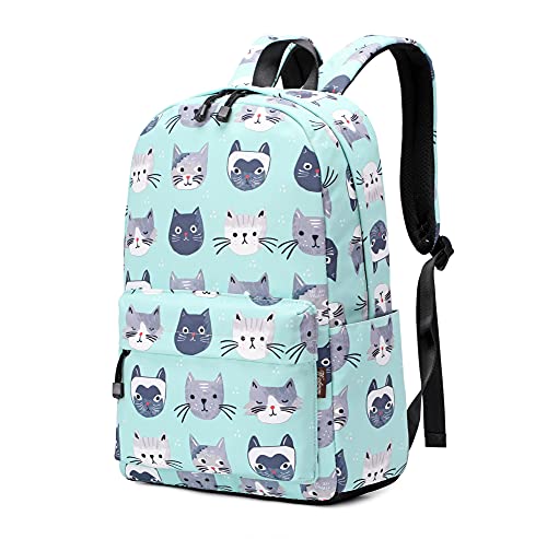 Wadirum Children Cute School Bookbag Lightweight Backpack for Kids Cat