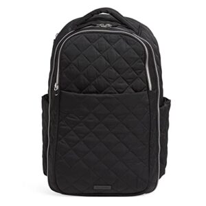 vera bradley performance twill backpack travel bag, black