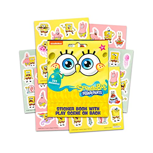 Spongebob Squarepants Mini Backpack for Boys Girls Toddler Preschool ~ 3 Pc Bundle With Deluxe 11" Spongebob Backpack, Stickers, More (Spongebob School Supplies Bundle)