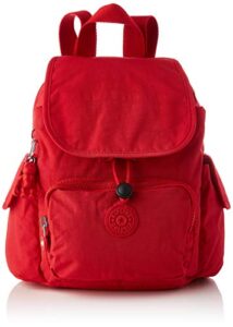 kipling women’s city pack mini casual daypacks, red rouge, one size