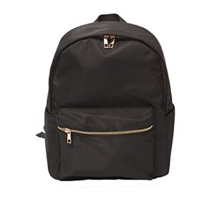 kaymey lightweight casual backpack for school solid color multipurpose unisex waterproof daypack weekender luggage backpack sports backpack (black)