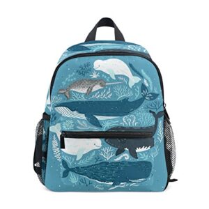 my daily kids backpack whales sea coral nursery bags for preschool children
