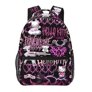 bamaro cartoon anime backpack for girls women lightweight high capacity school bookbag