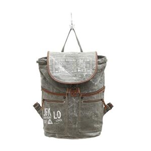 Myra Bag Old Howard Upcycled Canvas Backpack S-0829