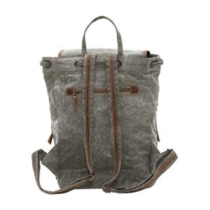 Myra Bag Old Howard Upcycled Canvas Backpack S-0829