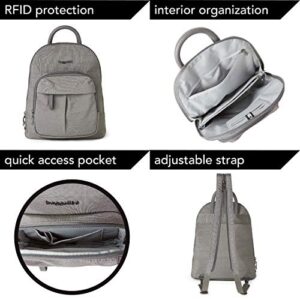 Baggallini womens 2.0 Convertible Backpack 2 0 with RFID, Sterling Shimmer, One Size US