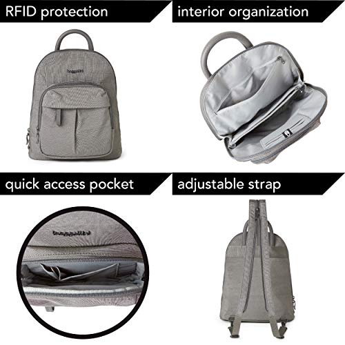 Baggallini womens 2.0 Convertible Backpack 2 0 with RFID, Sterling Shimmer, One Size US