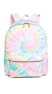 stoney clover lane women’s tie dye backpack, tie dye, pink, print, one size