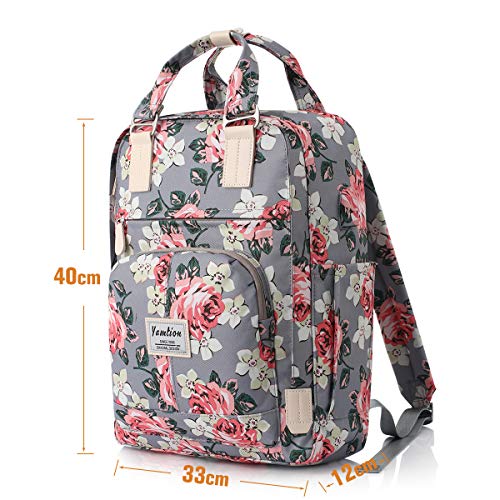 YAMTION Laptop Backpack Women 15.6 Inch,Stylish School Backpack for Girls Schoolbag Student,Travel Rucksack Business College Knapsack Computer Book Bag for Student