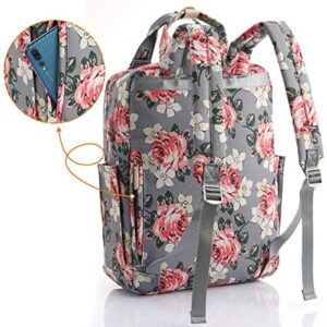 YAMTION Laptop Backpack Women 15.6 Inch,Stylish School Backpack for Girls Schoolbag Student,Travel Rucksack Business College Knapsack Computer Book Bag for Student