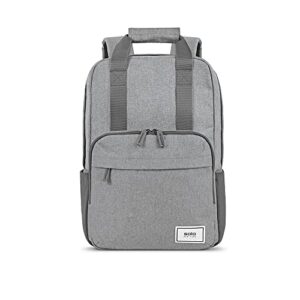 solo re:claim 15.6 inch laptop backpack, grey, one size