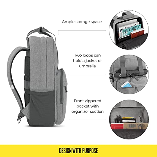 Solo Re:Claim 15.6 Inch Laptop Backpack, Grey, One Size