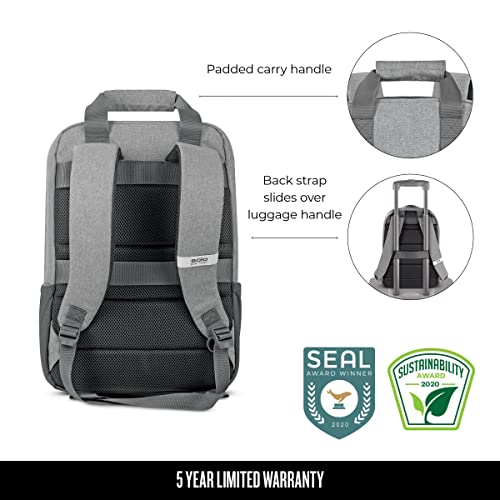 Solo Re:Claim 15.6 Inch Laptop Backpack, Grey, One Size