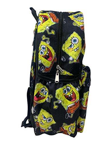 SpongeBob SquarePants 16 Inches Large Allover Print Backpack with Laptop Sleeve