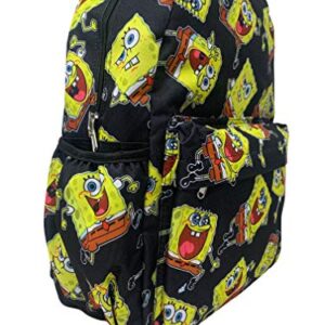 SpongeBob SquarePants 16 Inches Large Allover Print Backpack with Laptop Sleeve