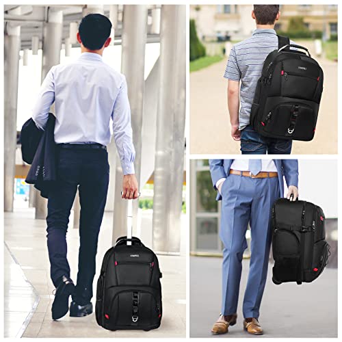 Rolling Backpack & Travel Duffel Bag for Women